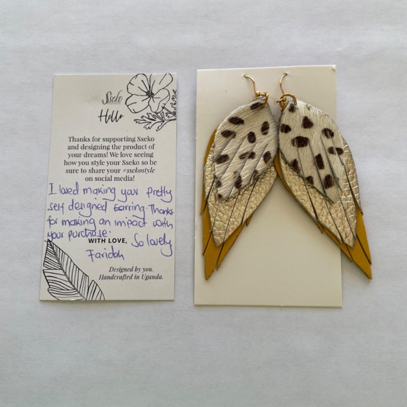 Sseko Designs Custom Earrings - Picture 2 of 4